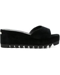 Stella McCartney - Velvet Platform Sandals - Lyst