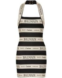 Balmain - ロゴジャカード ミニドレス - Lyst