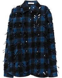 JUNTAE KIM - Camicia Con Dettaglio A Taglio Laser - Lyst