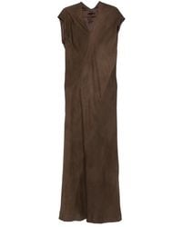 TAIGA TAKAHASHI - V-Neck Silk Maxi Dress - Lyst