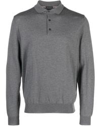 BOSS - Logo-Embroidered Fine-Ribbed Polo Shirt - Lyst