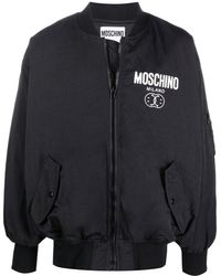 Moschino - Logo-print Bomber-jacket - Lyst