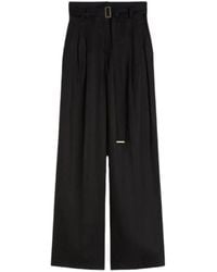 Max Mara - Pantalon De Tailleur À Taille Ceinturée - Lyst