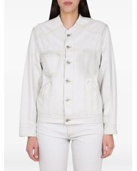 Maison Margiela - Veste En Jean À Boutonnière Devant - Lyst