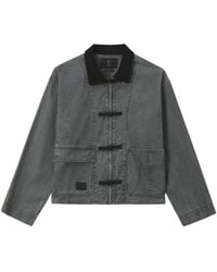 FIVE CM - Frog-Fastening Corduroy-Collar Jacket - Lyst