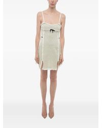 Cormio - Ruffle-Hem Cotton Mini Dress - Lyst