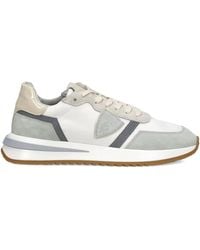 Philippe Model - Tropez 2.1 Suede-Panelled Sneakers - Lyst