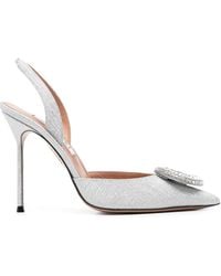 Aquazzura - 105Mm Crystal Hoop Sling Pumps - Lyst