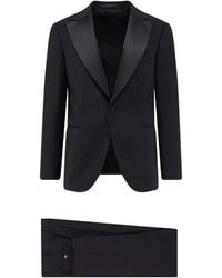 Corneliani - Einreihiger Anzug Mit Satinrevers - Lyst