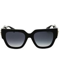 Moschino - Embellished Rectangle-Frame Sunglasses - Lyst