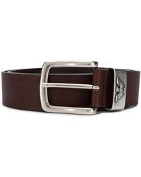 Emporio Armani - Emporio Leather Belt - Lyst