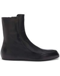 Jil Sander - レザー アンクルブーツ - Lyst