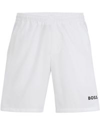 BOSS - Pantalones cortos de chándal con logo - Lyst