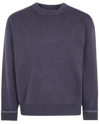 Rains - Ribbed-Knit Crew-Neck Sweater - Lyst