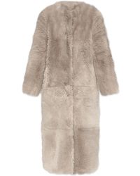 Stand Studio - Round-Neck Coat - Lyst