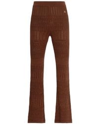 Akep - Openwork Straight Broek - Lyst