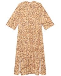 Maliparmi - Vestido Estampado Con Cuello De Polo - Lyst