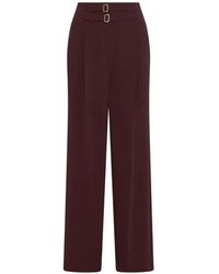 Marella - Double-Buckle Trousers - Lyst