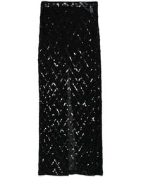 P.A.R.O.S.H. - Falda larga con lentejuelas - Lyst