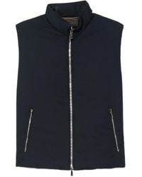 Moorer - High-Neck Zip-Up Gilet - Lyst