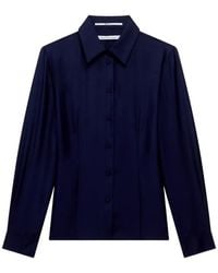 Another Tomorrow - Darted Fitted Shirt - Lyst
