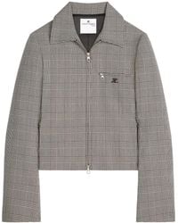 Courreges - Chaqueta con motivo príncipe de Gales - Lyst