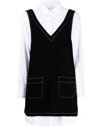 Cinq À Sept - Robe-chemise Catilina mini à design superposé - Lyst