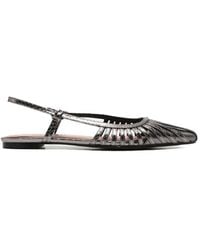 Bibi Lou - Plomo Woven Slingback Flat Pumps - Lyst