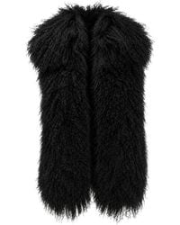 Yves Salomon - Long, Curly-Haired Lamb Fur Vest - Lyst