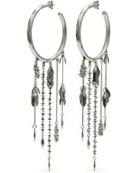 Isabel Marant - Pendientes De Aro Con Flecos - Lyst