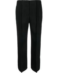 Jil Sander - Cropped Wool Wide-Leg Trousers - Lyst