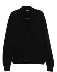 Tom Ford - Cardigan Croisé En Maille À Design Côtelé - Lyst