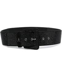 Patrizia Pepe - Rhinestone- Embellished Wide Belt - Lyst