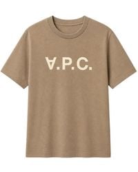 A.P.C. - V.P.C. Logo-Print T-Shirt - Lyst