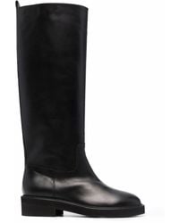 Via Roma 15 - Round-Toe Leather Boots - Lyst