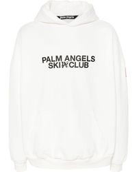 Palm Angels - Ski Club Katoenen Hoodie - Lyst