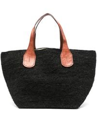 トートバッグ IBELIV SS25 'Miray' shopping bag (MIRAY SAVANE) IBELIV MIRAY ラフィア トートバッグ｜トゥモローランド 公式通販