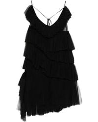 RHIZOME - Martha Ruffled-Details Midi Dress - Lyst
