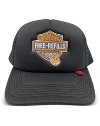 Free Refills - Harley Embroidered-Logo Trucker Cap - Lyst