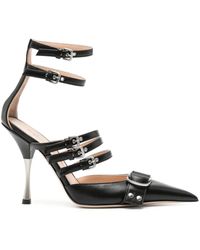 Blumarine - 105Mm Leather Pumps - Lyst
