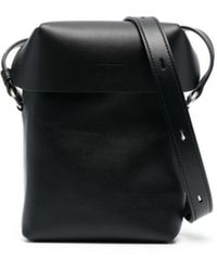 Jil Sander - Mini Lid Leather Messenger Bag - Lyst