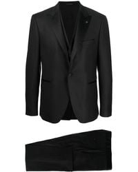 Tagliatore - Satin-Waistband Three-Piece Single-Breasted Suit - Lyst