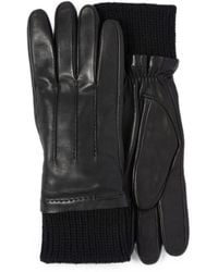 Prada - Leather Gloves - Lyst
