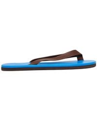 AURALEE - Soft Leather Flip-Flops - Lyst