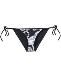 Versace - Baroque Pattern-Print Bikini Bottoms - Lyst