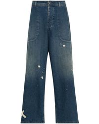 Maison Margiela - Low Waist Straight Jeans - Lyst