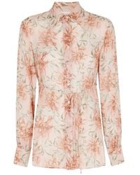 Semicouture - Floral-Print Shirt - Lyst