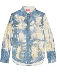 DIESEL - C-Assy Floral X-Ray Rffect Shirt - Lyst