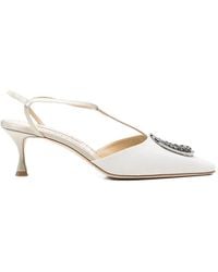 Manolo Blahnik - Takal Embellished Sandals - Lyst