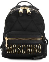 Moschino - Studded Logo Backpack - Lyst